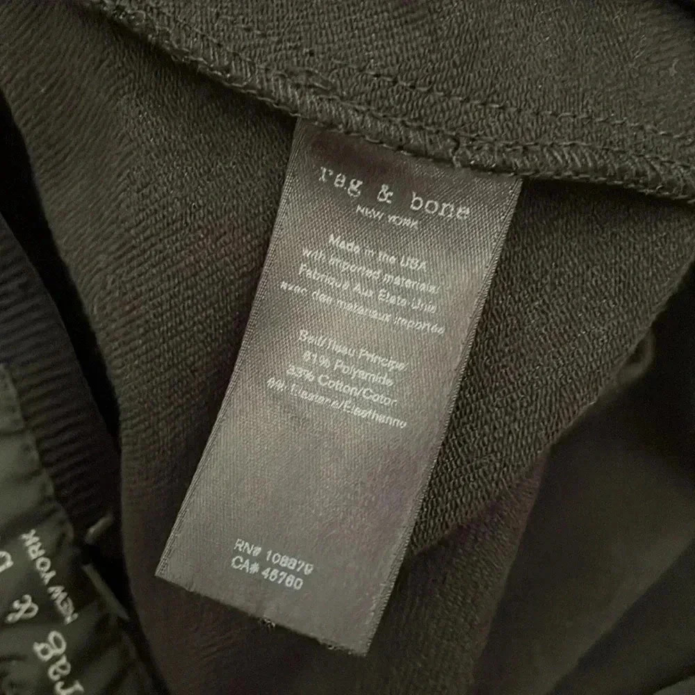 Rag & Bone Simone Leopard Print Black Pant Size 4 MSRP$325 Rag and Bone - Picture 11 of 12